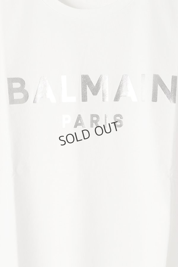 画像4: {SOLD}BALMAIN バルマン BH2 T-SHIRTS C-F FOIL-LOGO{XH0EF000BB29-GAC-BBS} (4)