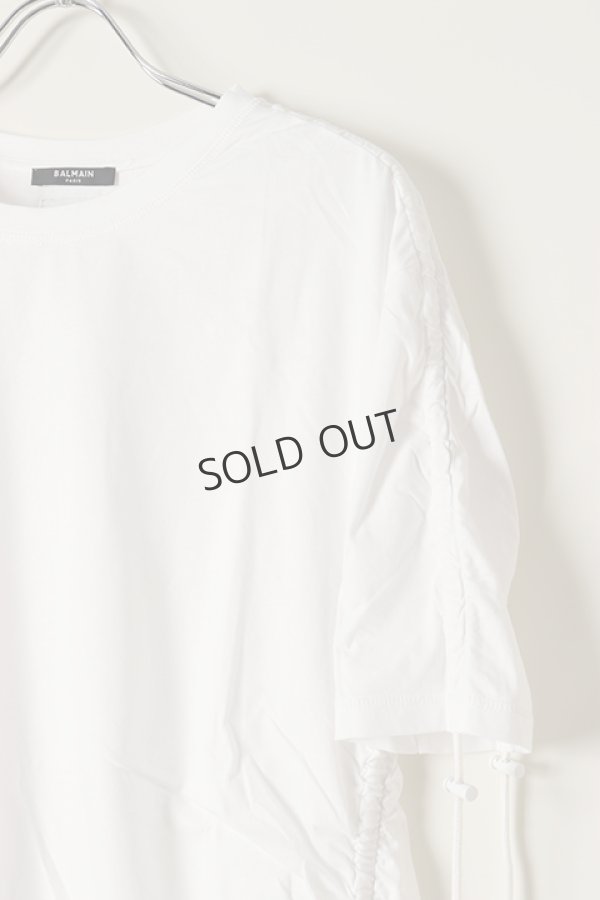 画像2: {SOLD}BALMAIN バルマン BH2 T-SHIRTS DRAWSTRINGS{XH0EG003JB19-OFA-BBS} (2)