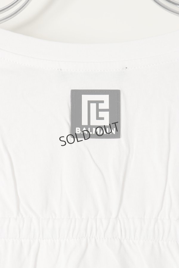 画像4: {SOLD}BALMAIN バルマン BH2 T-SHIRTS DRAWSTRINGS{XH0EG003JB19-OFA-BBS} (4)