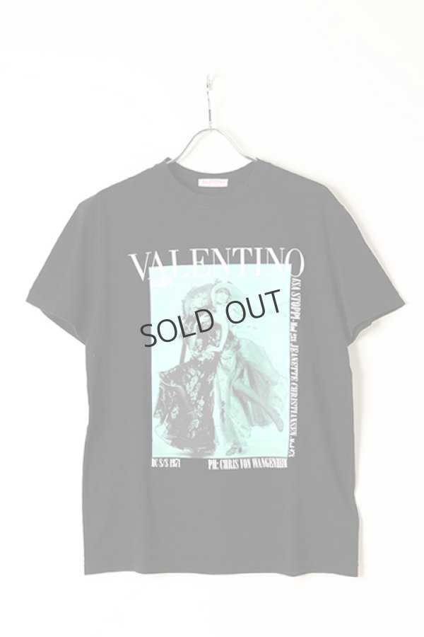 画像1: {SOLD}Valentino ヴァレンティノ アーカイブ 1971 プリント コットン クルーネックTシャツ {XV0MG10V8H4-0RF-BBS} (1)