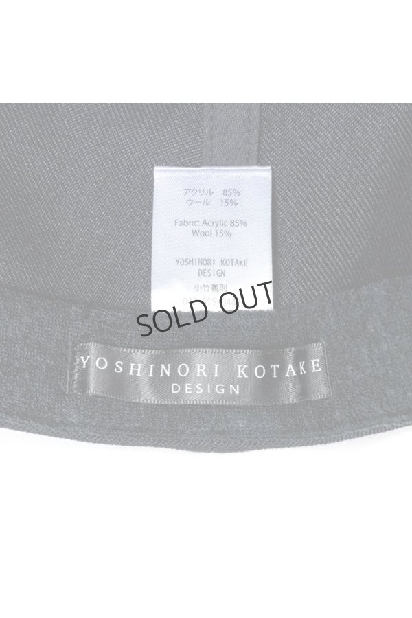 画像5: {SOLD}YOSHINORI KOTAKE DESIGN ヨシノリコタケ 【フラットバイザー】YKF3D-444LILY BLK WHT{-BDA} (5)