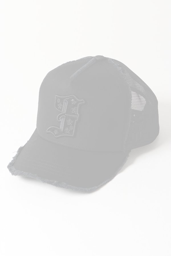 画像1:   YOSHINORI KOTAKE DESIGN ヨシノリコタケ メッシュキャップ YK3DE★-3 BLK BLK BLK/BLK {-BES}  :YK-BES-01-F  (1)