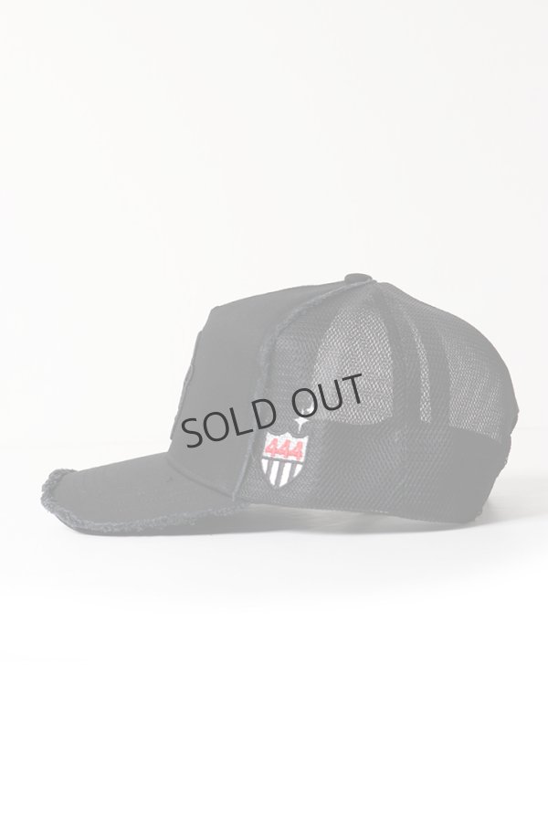 画像3: YOSHINORI KOTAKE DESIGN ヨシノリコタケ メッシュキャップ YK3DE-PEACE BLK BLK BLK/SIL{-BES} (3)