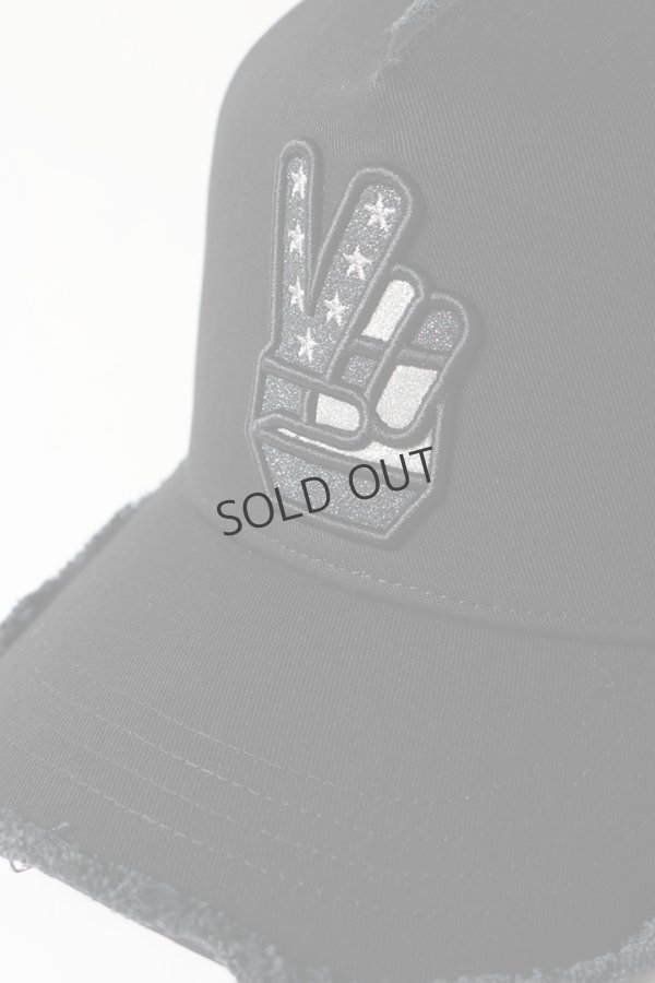 画像5: YOSHINORI KOTAKE DESIGN ヨシノリコタケ メッシュキャップ YK3DE-PEACE BLK BLK BLK/SIL{-BES} (5)