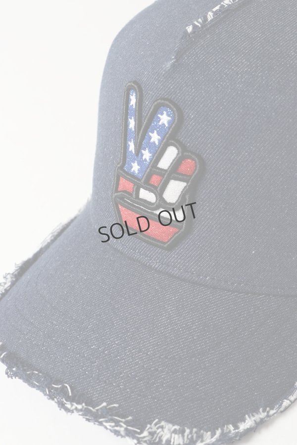 画像5: {SOLD}YOSHINORI KOTAKE DESIGN ヨシノリコタケ メッシュキャップ YK3DE-PEACE DNM NVY BLK/WHT{-BES} (5)