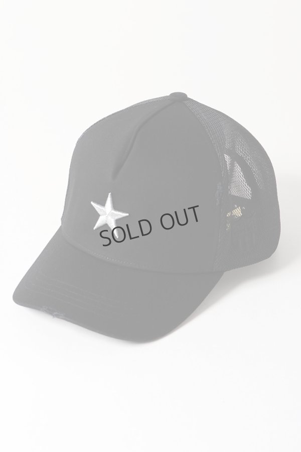 画像1: {SOLD}YOSHINORI KOTAKE DESIGN ヨシノリコタケ メッシュキャップ YK3D-☆-D BLK BLK SIL{-BES} (1)