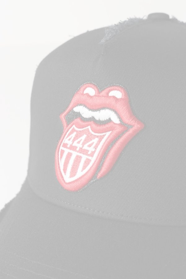 画像2:   YOSHINORI KOTAKE DESIGN ヨシノリコタケ メッシュキャップ ローリングストーンズデザイン YK3DE-RS444 BLK BLK RED/WHT THE ROLLING STONES {-BES}  :YK-BES-10-F  (2)