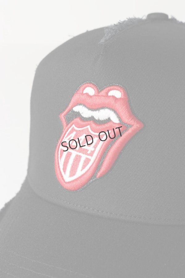 画像2: {SOLD}YOSHINORI KOTAKE DESIGN ヨシノリコタケ メッシュキャップ ローリングストーンズデザイン YK3DE-RS444 BLK BLK RED/WHT THE ROLLING STONES{-BES} (2)