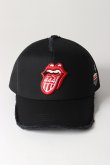 画像3: YOSHINORI KOTAKE DESIGN ヨシノリコタケ メッシュキャップ ローリングストーンズデザイン YK3DE-RS444 BLK BLK RED/WHT THE ROLLING STONES{-BES} (3)