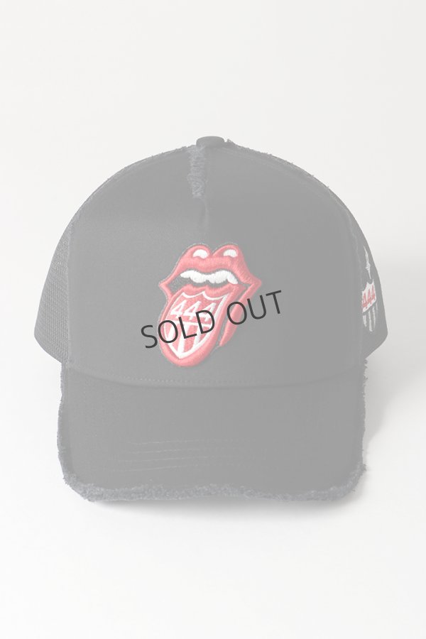 画像3: {SOLD}YOSHINORI KOTAKE DESIGN ヨシノリコタケ メッシュキャップ ローリングストーンズデザイン YK3DE-RS444 BLK BLK RED/WHT THE ROLLING STONES{-BES} (3)