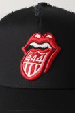 画像4: YOSHINORI KOTAKE DESIGN ヨシノリコタケ メッシュキャップ ローリングストーンズデザイン YK3DE-RS444 BLK BLK RED/WHT THE ROLLING STONES{-BES} (4)