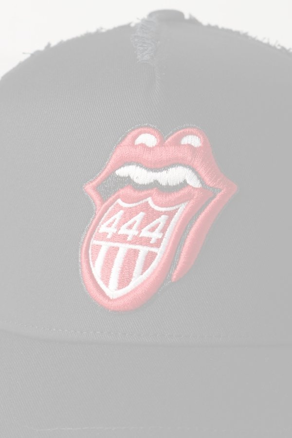 画像4:   YOSHINORI KOTAKE DESIGN ヨシノリコタケ メッシュキャップ ローリングストーンズデザイン YK3DE-RS444 BLK BLK RED/WHT THE ROLLING STONES {-BES}  :YK-BES-10-F  (4)