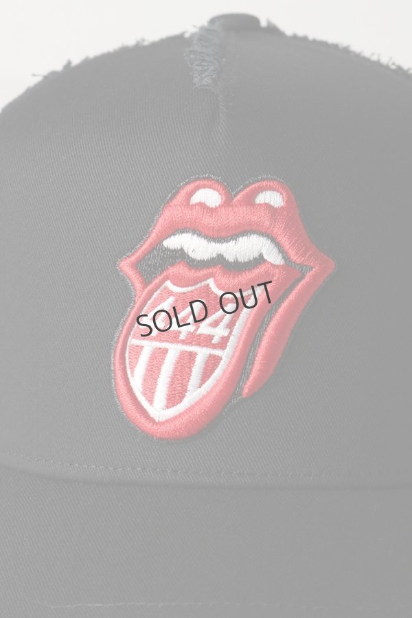 画像4: {SOLD}YOSHINORI KOTAKE DESIGN ヨシノリコタケ メッシュキャップ ローリングストーンズデザイン YK3DE-RS444 BLK BLK RED/WHT THE ROLLING STONES{-BES} (4)