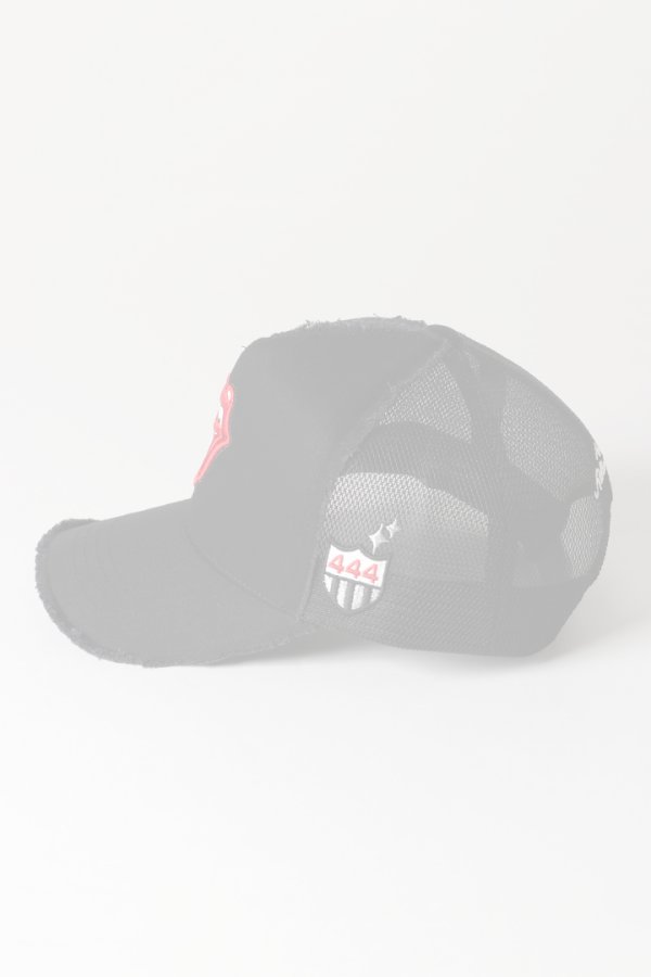 画像5:   YOSHINORI KOTAKE DESIGN ヨシノリコタケ メッシュキャップ ローリングストーンズデザイン YK3DE-RS444 BLK BLK RED/WHT THE ROLLING STONES {-BES}  :YK-BES-10-F  (5)