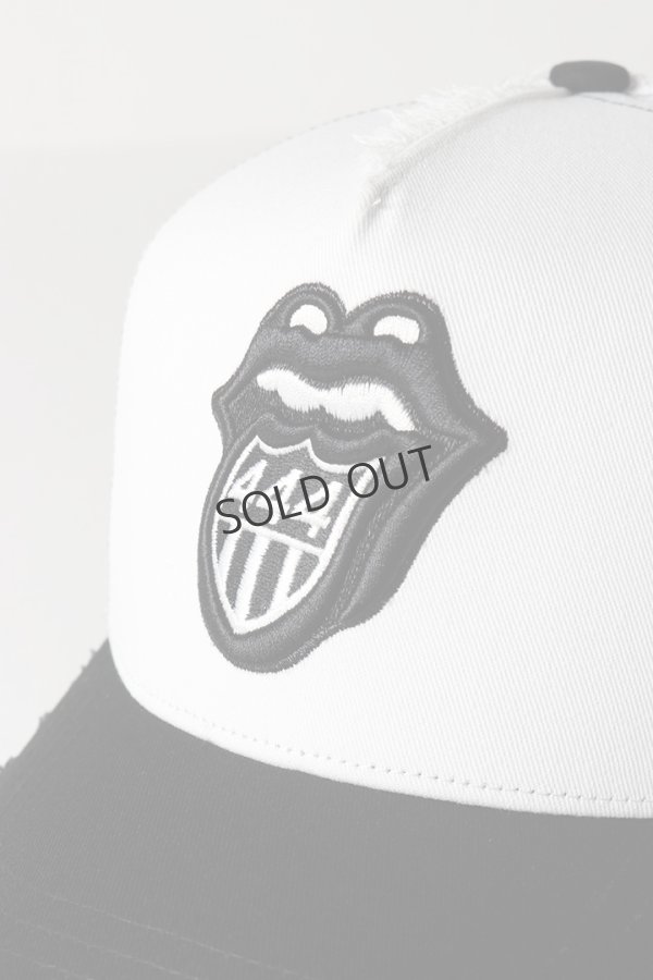 画像2: {SOLD}YOSHINORI KOTAKE DESIGN ヨシノリコタケ メッシュキャップ ローリングストーンズデザイン YK3DE-RS444 BLK/WHT BLK BLK/WHT{-BES} (2)