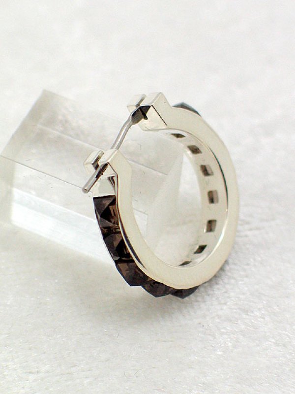 画像3: ▽ 60%OFF アウトレットセール31,900円→12,760円▽ YOBOSS ヨボース Single Gem Pyramid Studsring Pierce{-} (3)