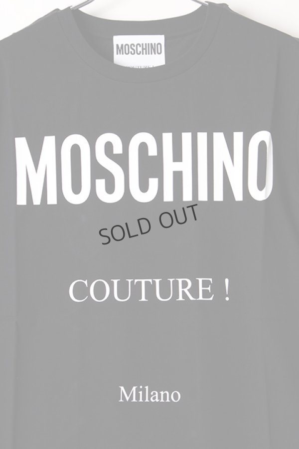画像3: {SOLD}MOSCHINO モスキーノ クチュールプリントコットンTシャツ{ZA07070240-1555-AIS} (3)