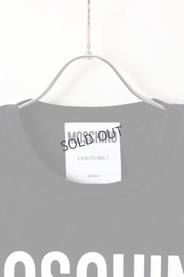 画像4: {SOLD}MOSCHINO モスキーノ クチュールプリントコットンTシャツ{ZA07070240-1555-AIS} (4)