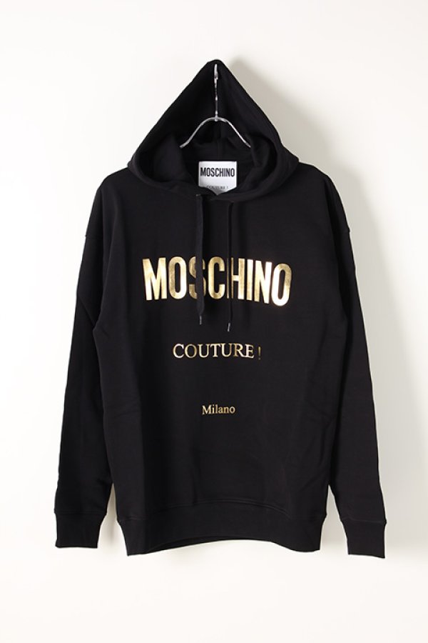 画像1: MOSCHINO モスキーノ SWEAT HOODIE{ZA1731-5227-1555-AIA} (1)