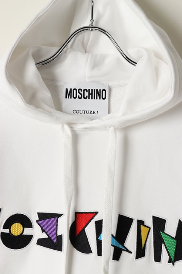 画像2: 【 50%OFF セール82,500円→41,250円】 MOSCHINO モスキーノ SWEAT HOODIE{ZPJ17052027-1001WHT-BAS} (2)