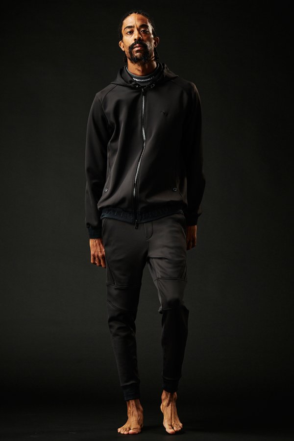 画像3: 1piu1uguale3 ウノピゥウノウグァーレトレ DIAGONAL ZIP RIB PT{-BDA} (3)