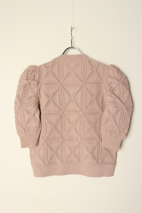 {SOLD}DOUBLE STANDARD CLOTHING ダブルスタンダードクロージング Sov. / ジャガードニットカーディガン{-BCS}