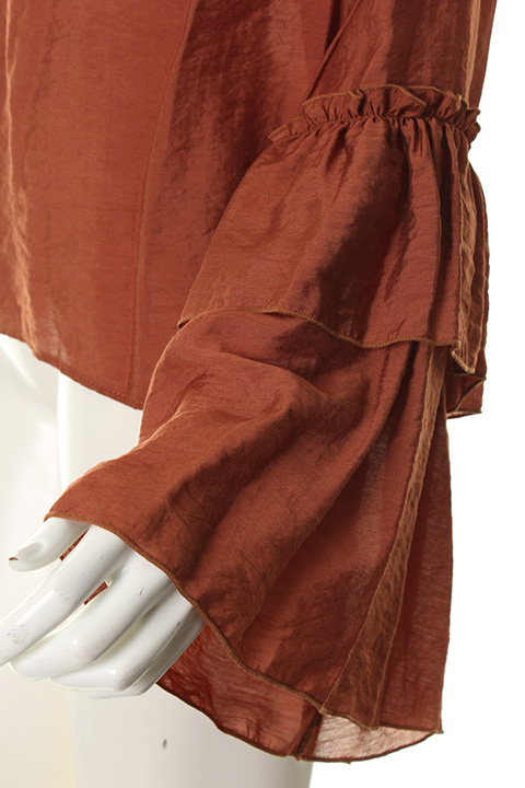 SOLD}AULA AILA アウラアイラ FLARE SLEEVE BLOUSE{-AHA} - underbar