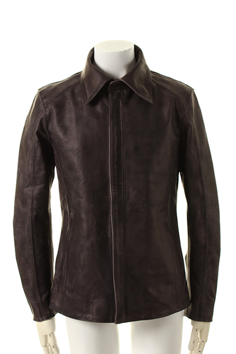 BACKLASH☆ポーランドショルダー☆襟付きシングルライダース☆美品