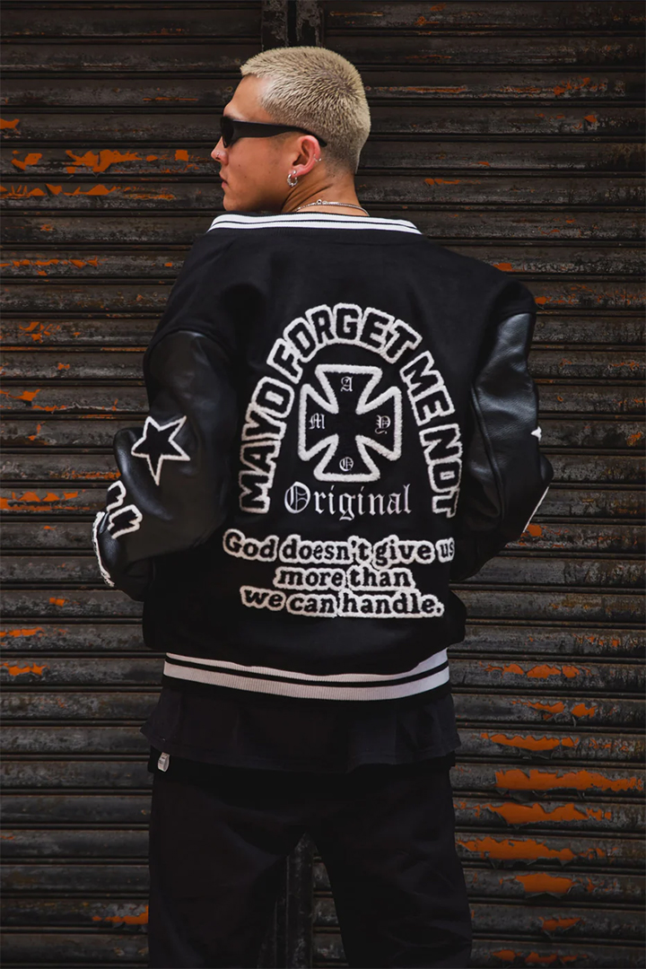 MAYO メイヨー MY FGMN EMBROIDERY STADIUM JKT 刺繍スタジャン{-BEA