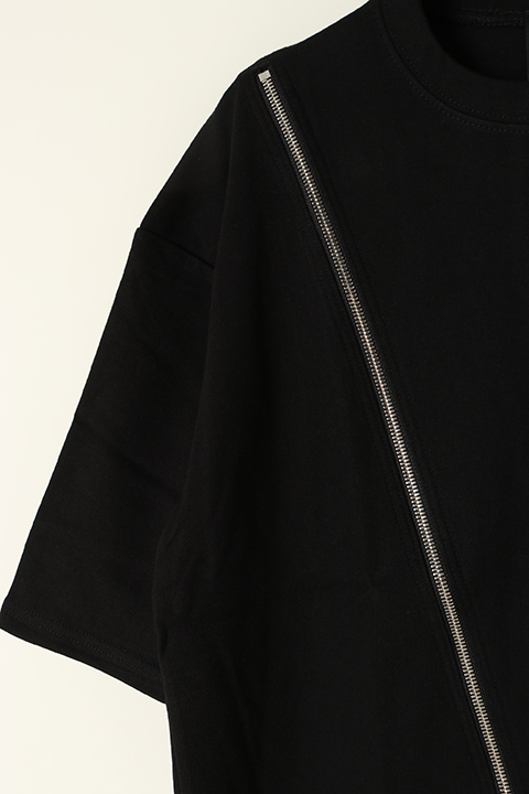 SOLD}ACUOD by CHANU アクオド バイ チャヌ Diagonal Zip T-Shirts / T 