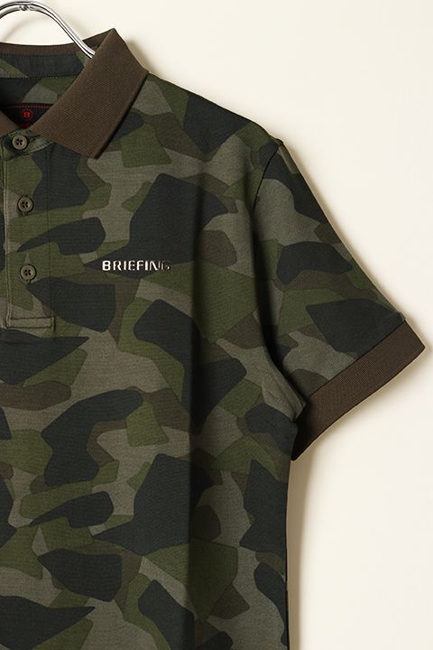 ブリーフィングCAMO PRINT POLO