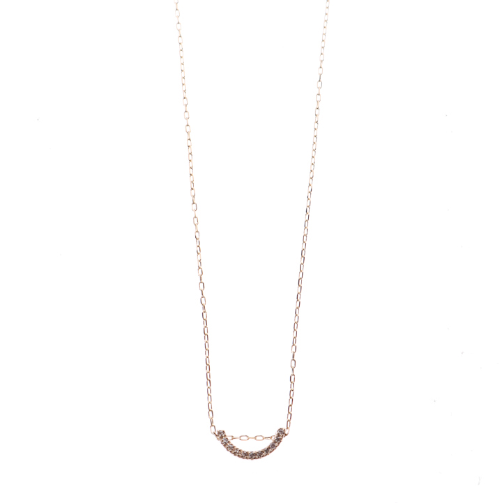 Hirotaka ヒロタカ Bow Diamond Necklace S(Yellow Gold){-BJA} - underbar