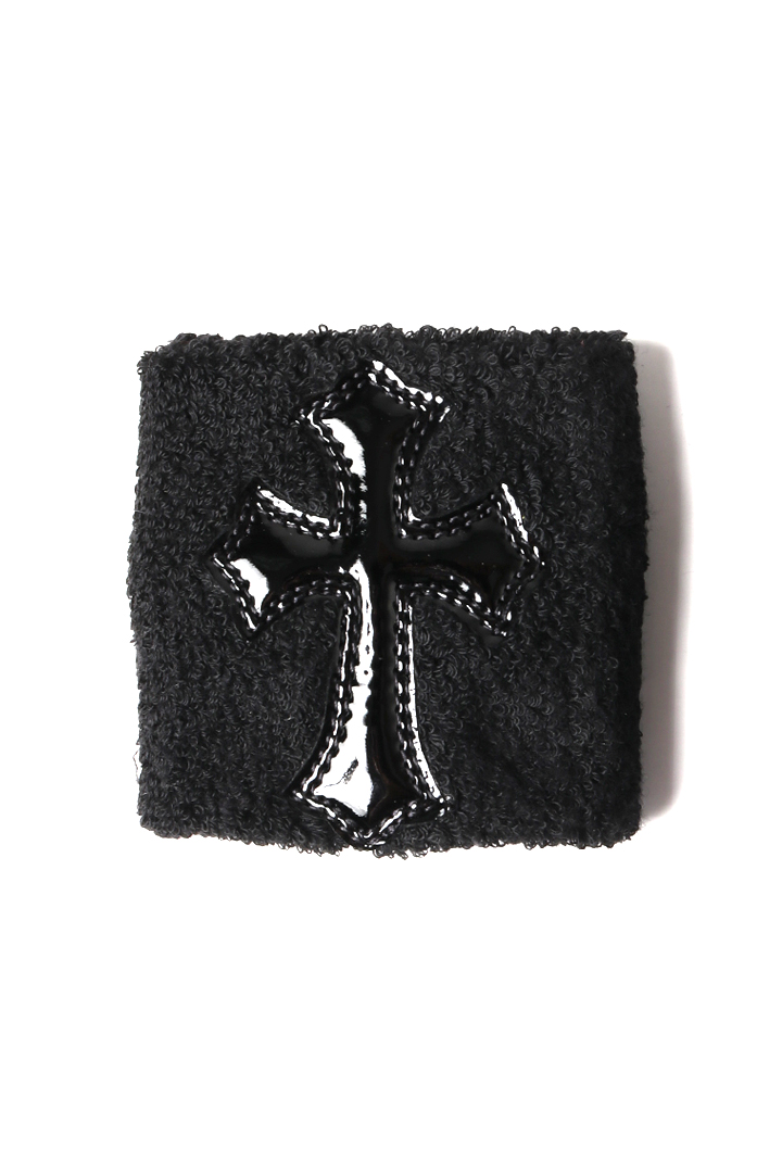 ◾️44245★年 クロムハーツ リストバンド クロスパッチ シルバー ☆新品 CHROME HEARTS クロムハーツ クロスパッチ リストバンド
