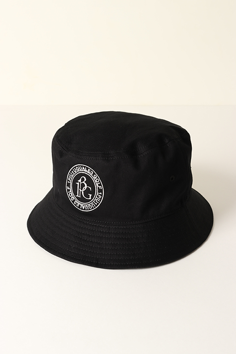 {SOLD}1PIU1UGUALE3 GOLF ウノピゥウノウグァーレトレ ゴルフ COTTON BUCKET HAT CIRCLE  LOGO{-BCS}