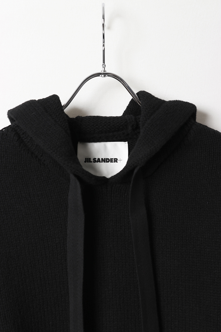 JIL SANDER ジルサンダー ニットパーカー{J47GU0114J14652-001-BCA