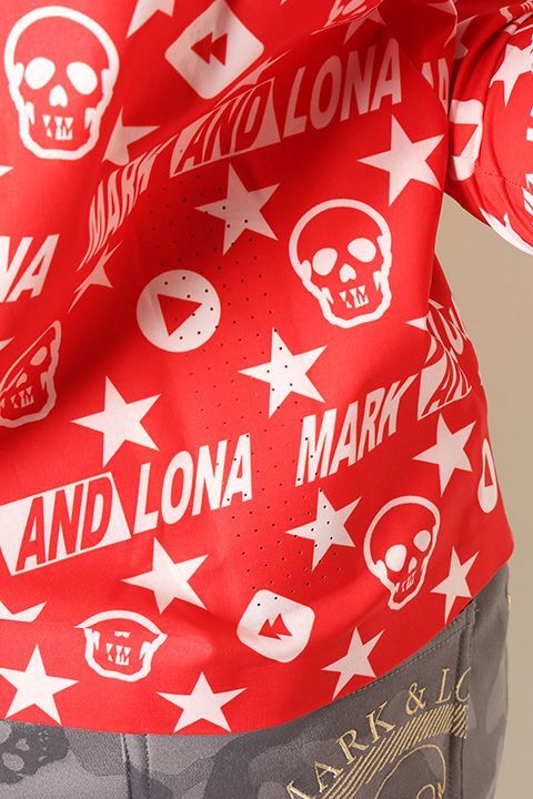 月末価格】 MARK & LONA マークアンドロナ赤迷彩カモ 分厚い ダウンベスト